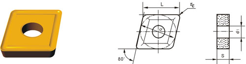 Indexable Inserta Tipo?C CNMM-V
