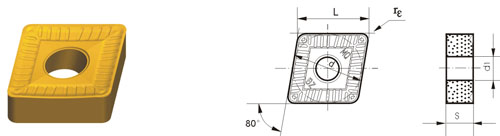 Indexable Inserta Tipo?C CNMM-ZMQ