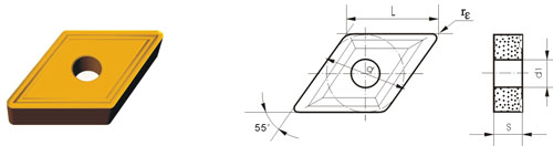 Indexable Inserta Tipo?D DNMM-M