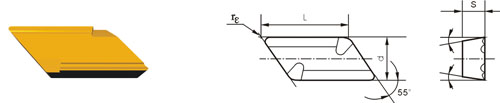 Indexable Inserta Tipo?K KOUX-L11