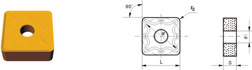 Indexable Inserta Tipo?S SNMM-ZR53