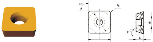 Indexable Inserta Tipo?S SPGB