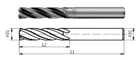 Carboneto de Tungstênio Brocas-Tipo A8